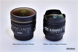 Two Nikon Fisheye Lens side by side