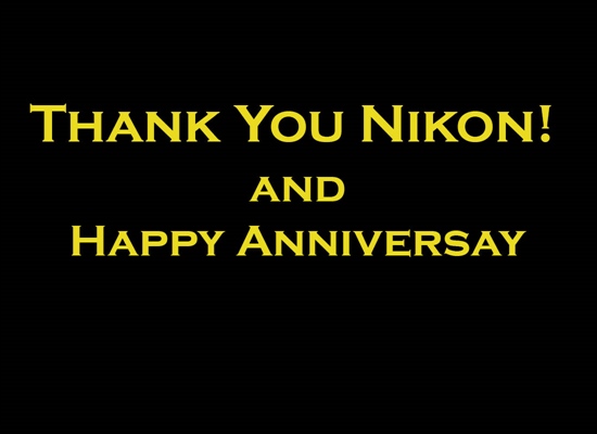 Thank You Nikon!