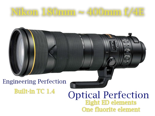 Nikon 180 - 400mm f/4 ED FL Lens