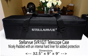 Stellarvue 102mm Telescope carrying case dimensions