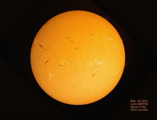 H-Alpha May 18 Solar Images