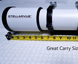 King of the Show the Stellarvue 80mm Telescope - great for grab and go