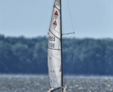 A Sail Boat with two people underway